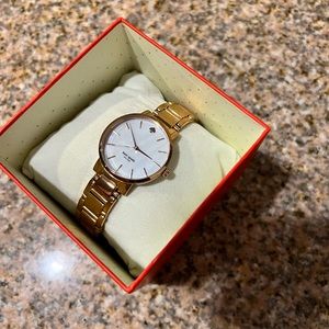 kate spade Mother of Pearl Rose Gold Link Watch